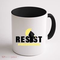 Resist Fight For Hong Kong Yellow Umbrella Movement Coffee Mug thumb 1