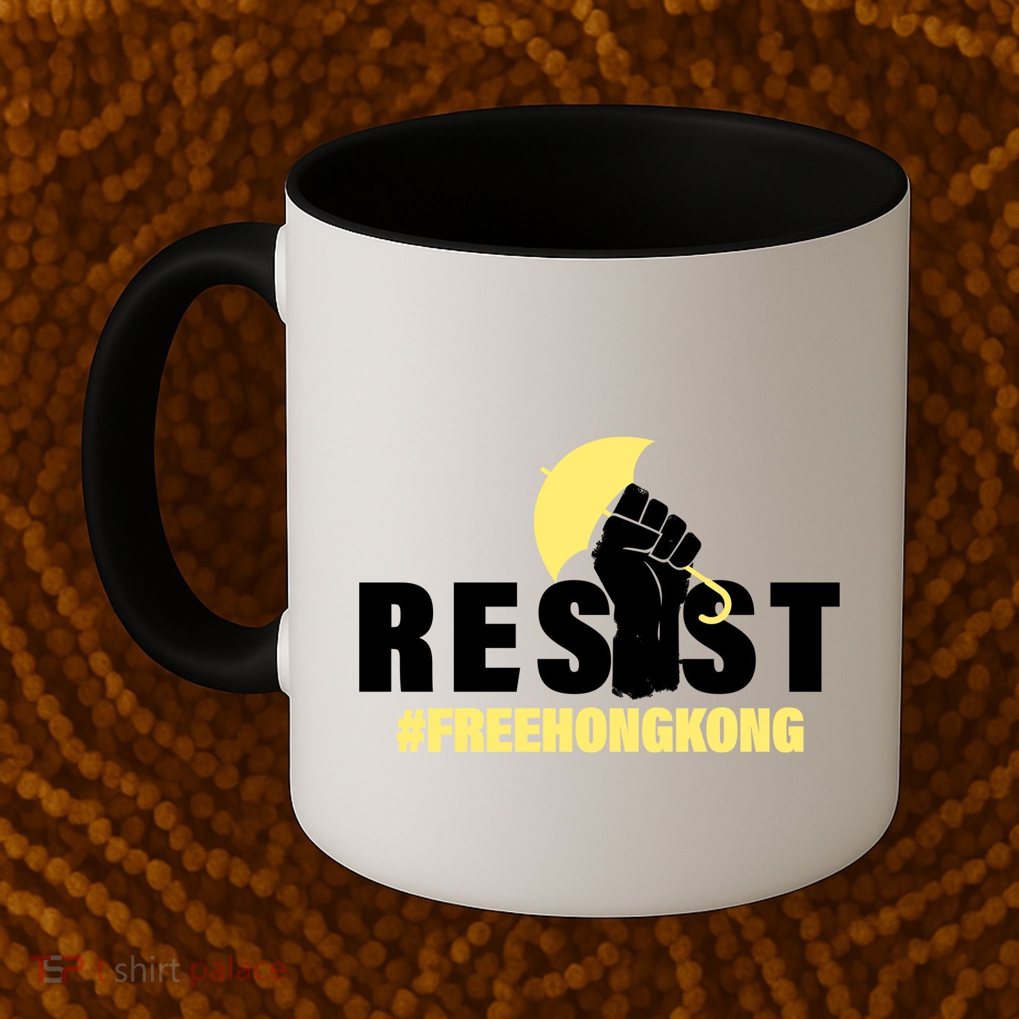 Resist Fight For Hong Kong Yellow Umbrella Movement Coffee Mug