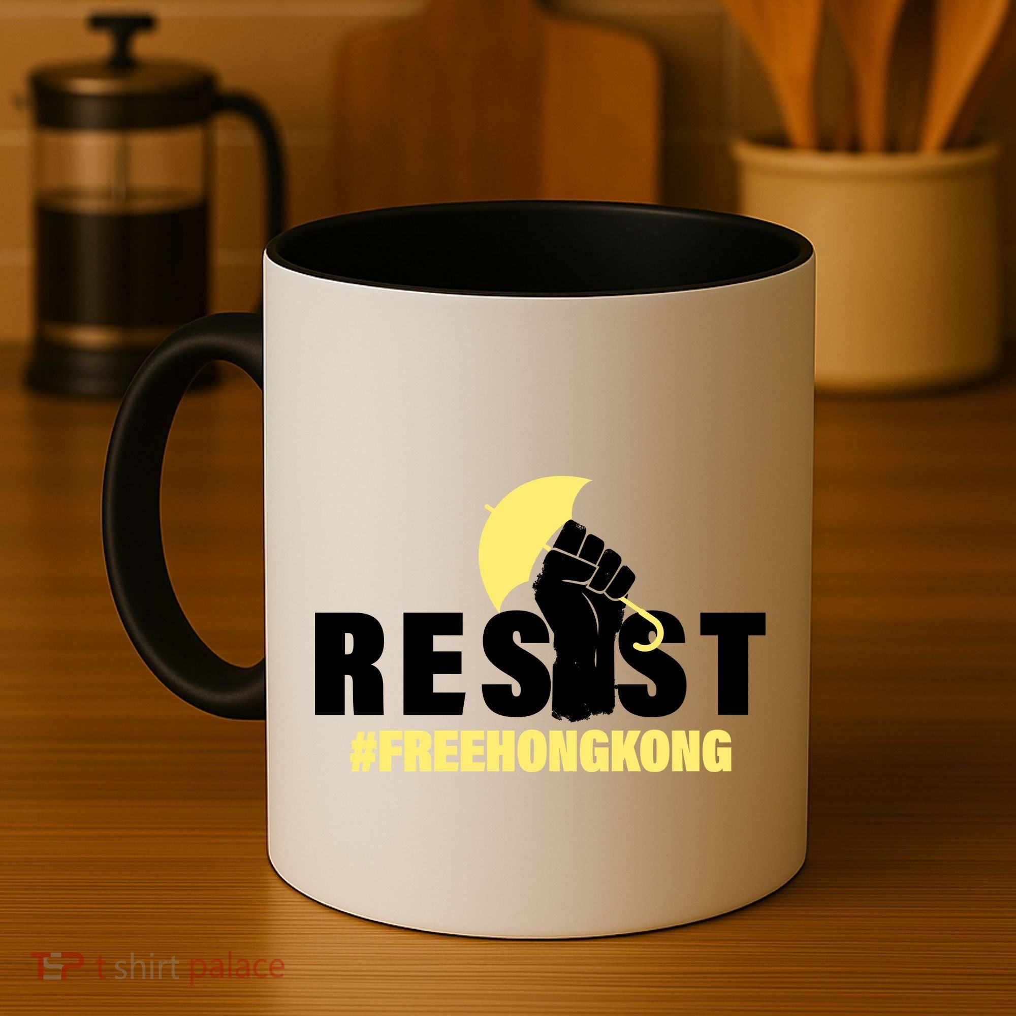 Resist Fight For Hong Kong Yellow Umbrella Movement Coffee Mug