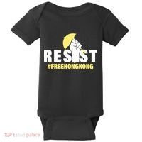 Resist Fight For Hong Kong Yellow Umbrella Movement Baby Bodysuit thumb 0