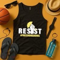 Resist Fight For Hong Kong Yellow Umbrella Movement Tank Top thumb 4