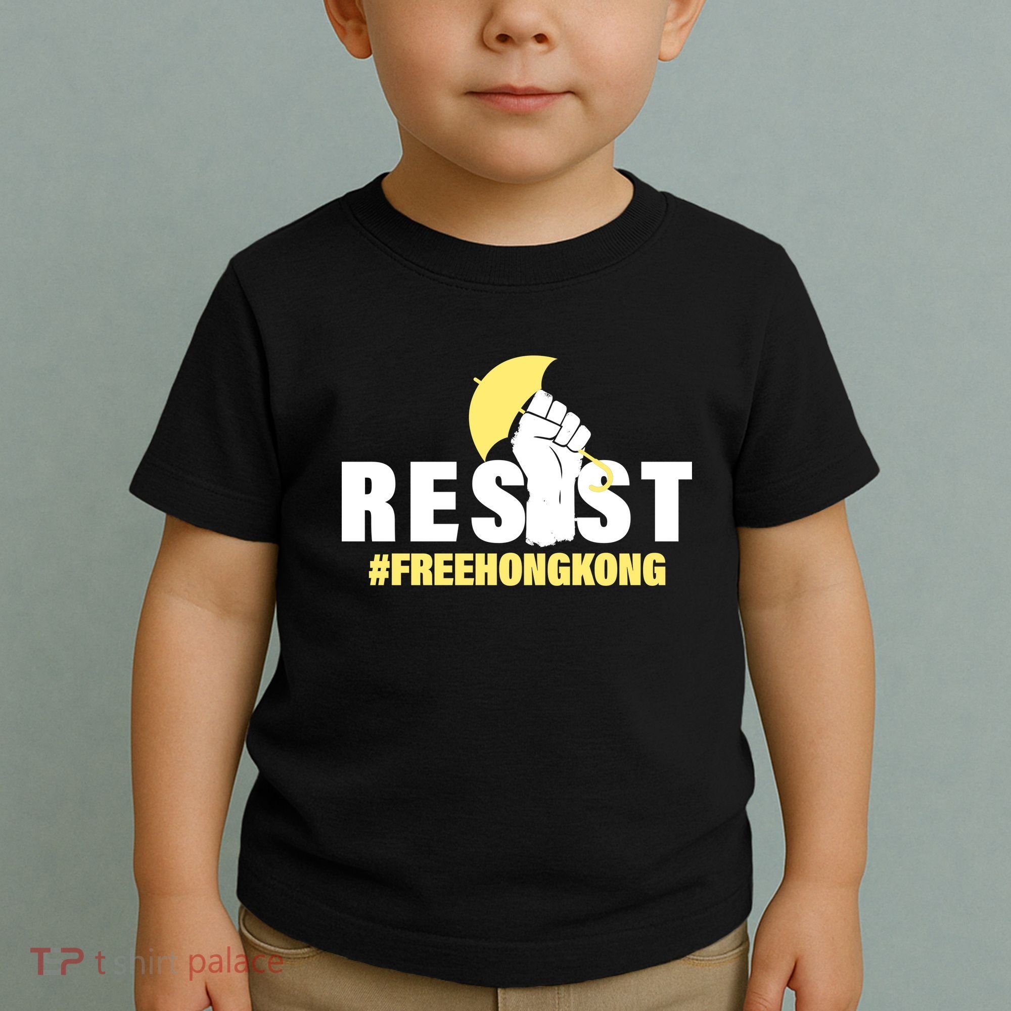 Resist Fight For Hong Kong Yellow Umbrella Movement Toddler T-Shirt