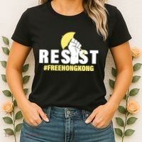 Resist Fight For Hong Kong Yellow Umbrella Movement Women's T-Shirt thumb 2
