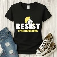 Resist Fight For Hong Kong Yellow Umbrella Movement Women's T-Shirt thumb 3