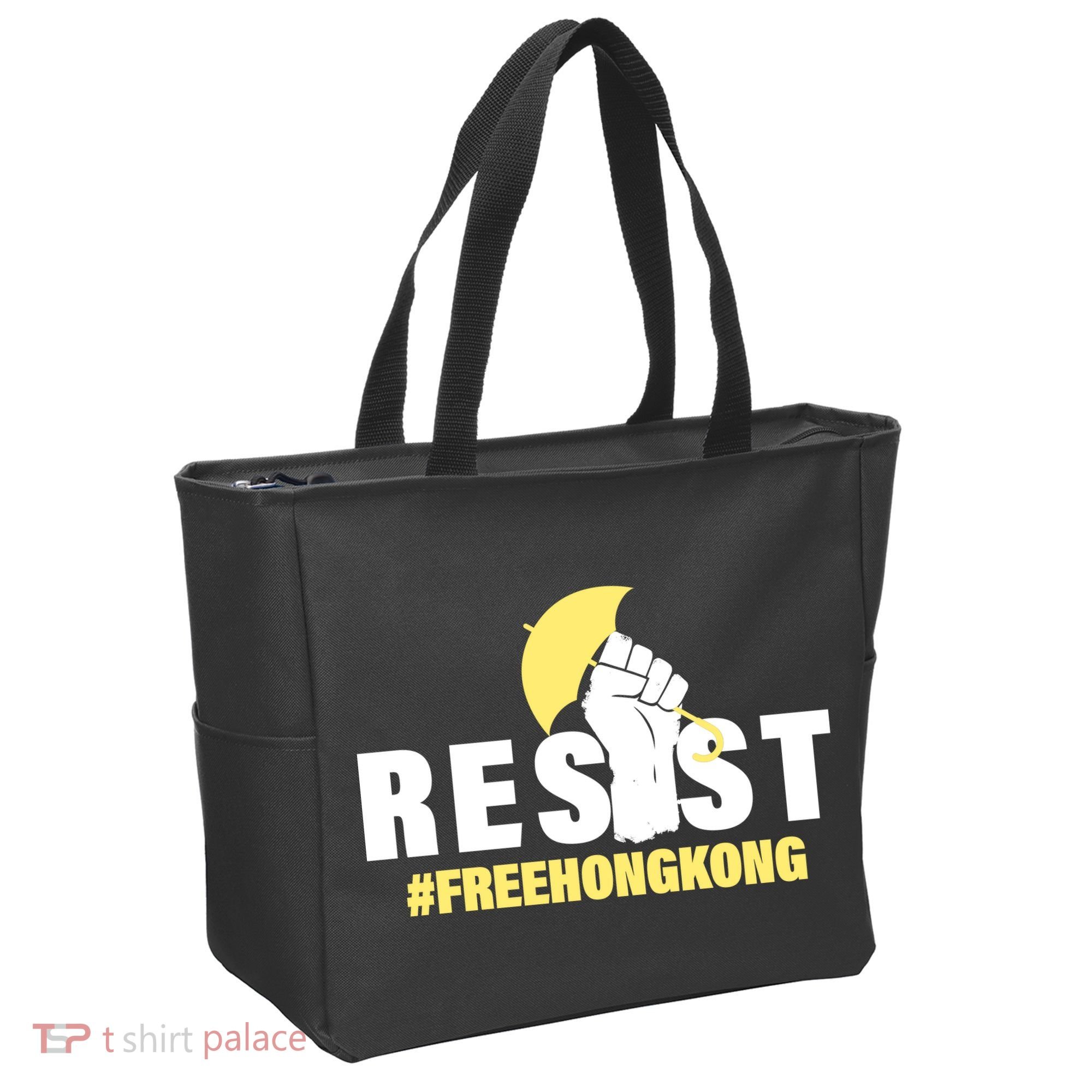 Resist Fight For Hong Kong Yellow Umbrella Movement Tote Bag