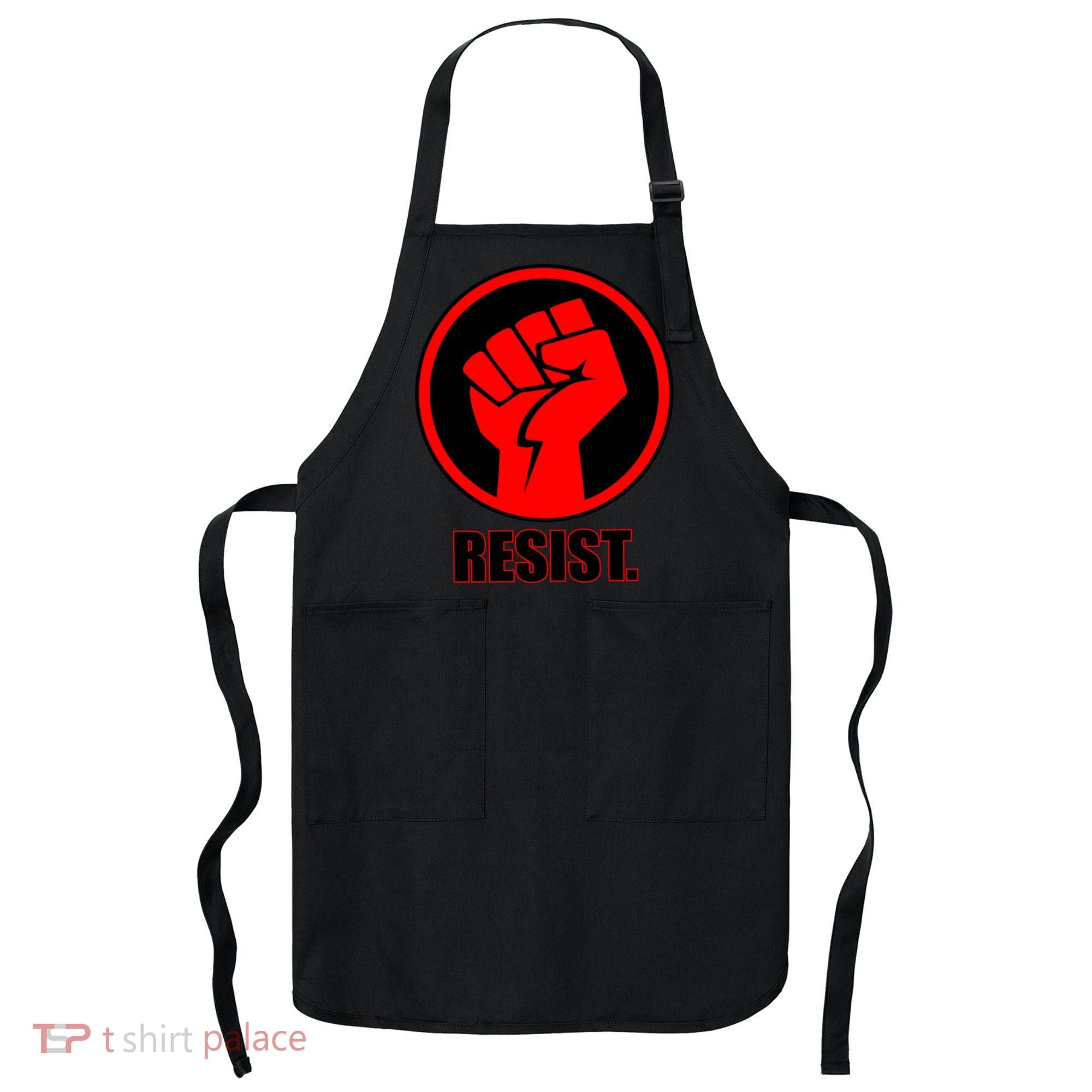 Resist Fist Circle Crest Resistance Anti Trump Apron