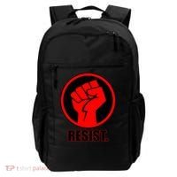 Resist Fist Circle Crest Resistance Anti Trump Backpack thumb 0