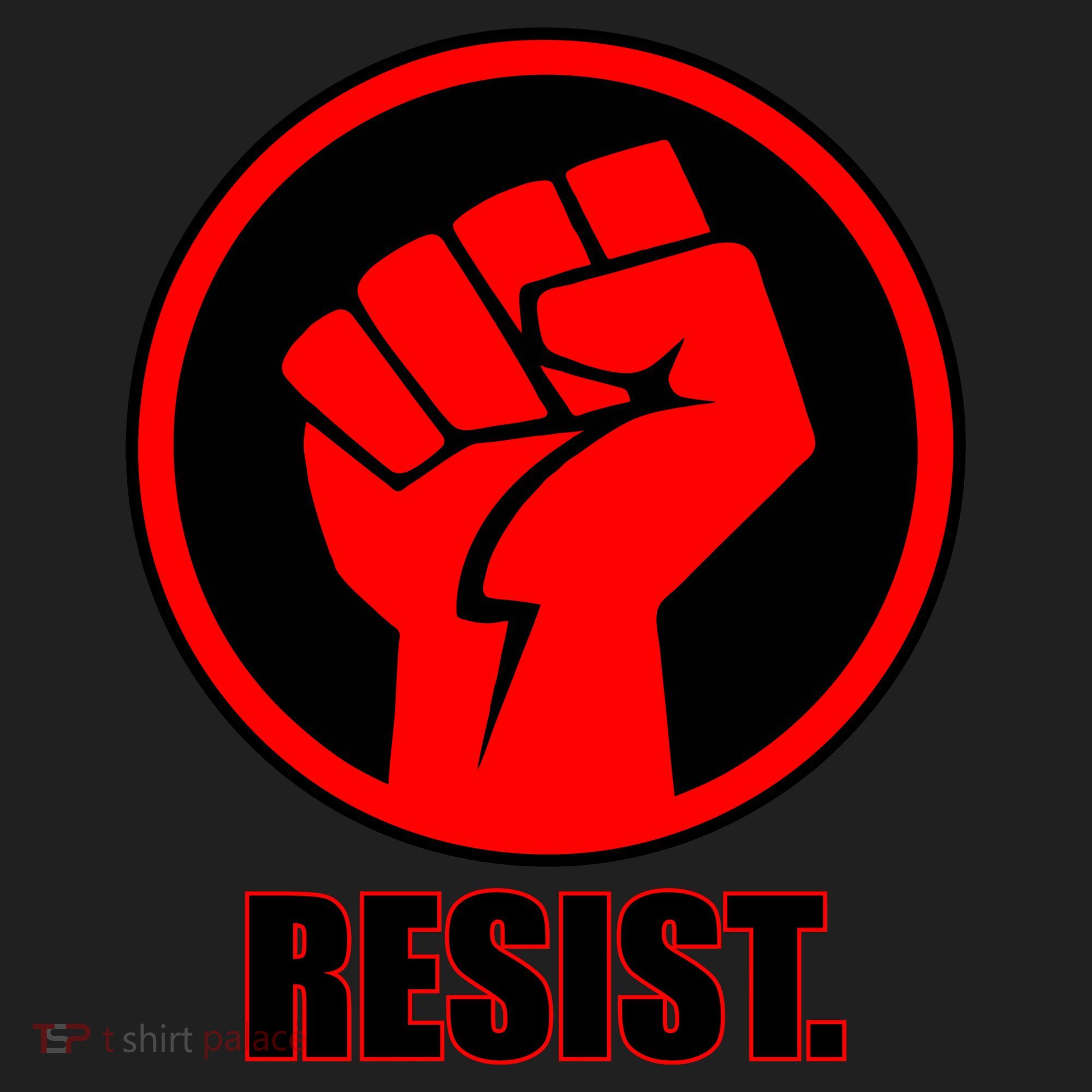 Resist Fist Circle Crest Resistance Anti Trump Beanie