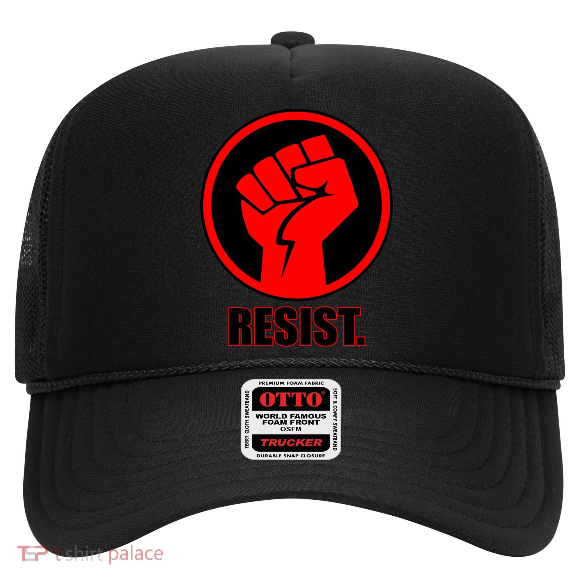 Resist Fist Circle Crest Resistance Anti Trump Hat