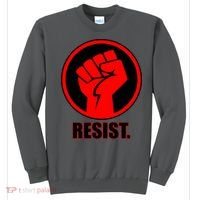 Resist Fist Circle Crest Resistance Anti Trump Sweatshirt thumb 0