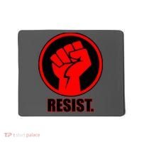 Resist Fist Circle Crest Resistance Anti Trump Mousepad thumb 0