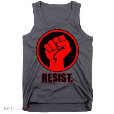 Resist Fist Circle Crest Resistance Anti Trump Tank Top