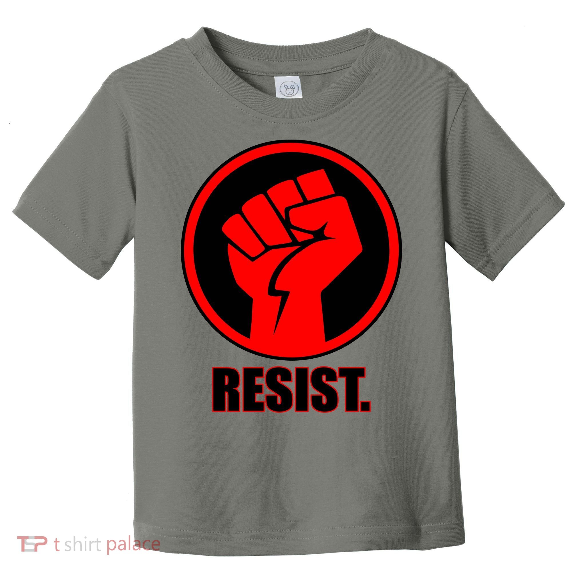 Resist Fist Circle Crest Resistance Anti Trump Toddler T-Shirt