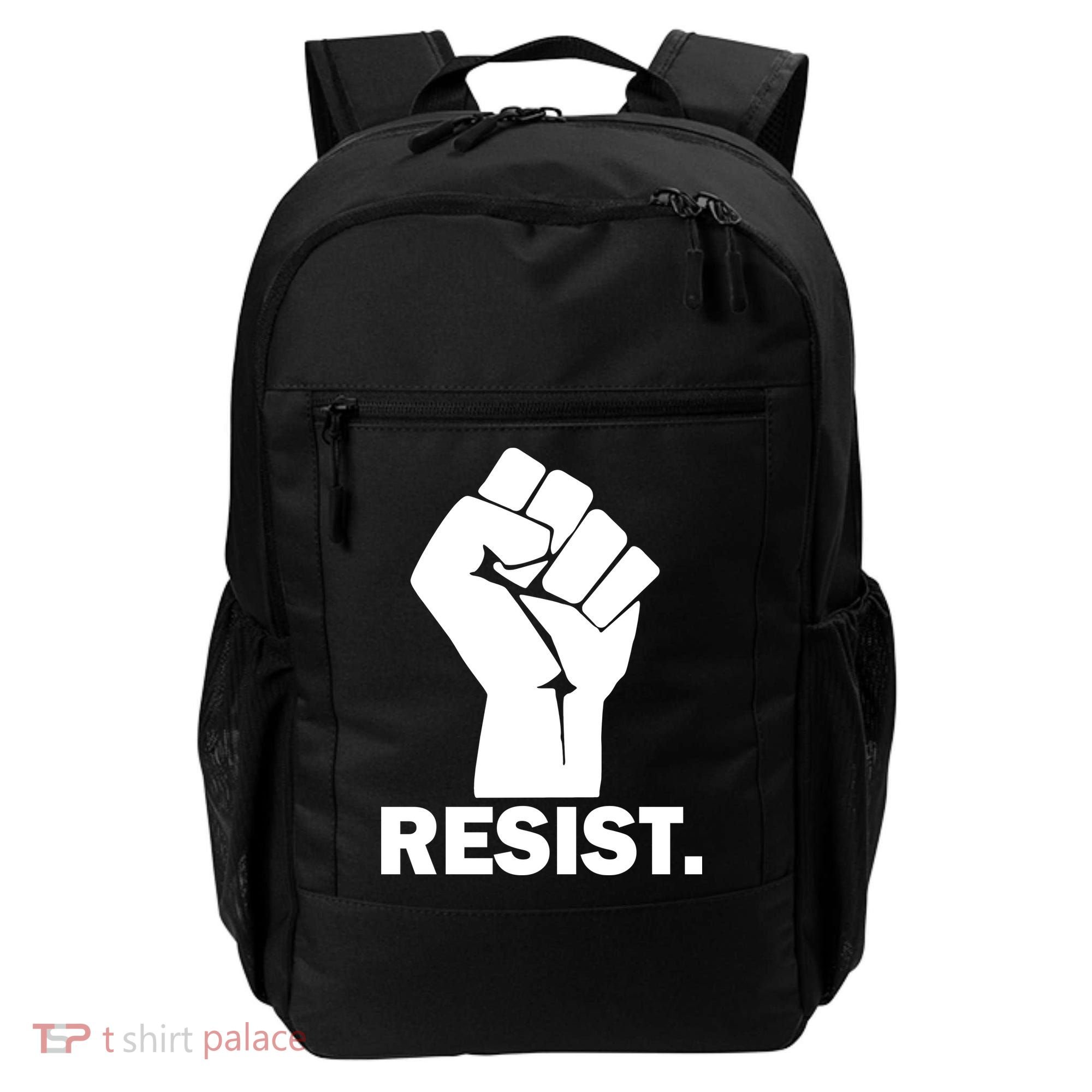 Resist Fist Logo Anti Trump Backpack