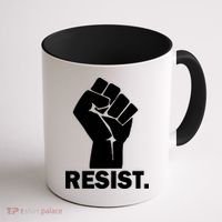 Resist Fist Logo Anti Trump Coffee Mug thumb 1