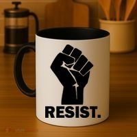 Resist Fist Logo Anti Trump Coffee Mug thumb 4
