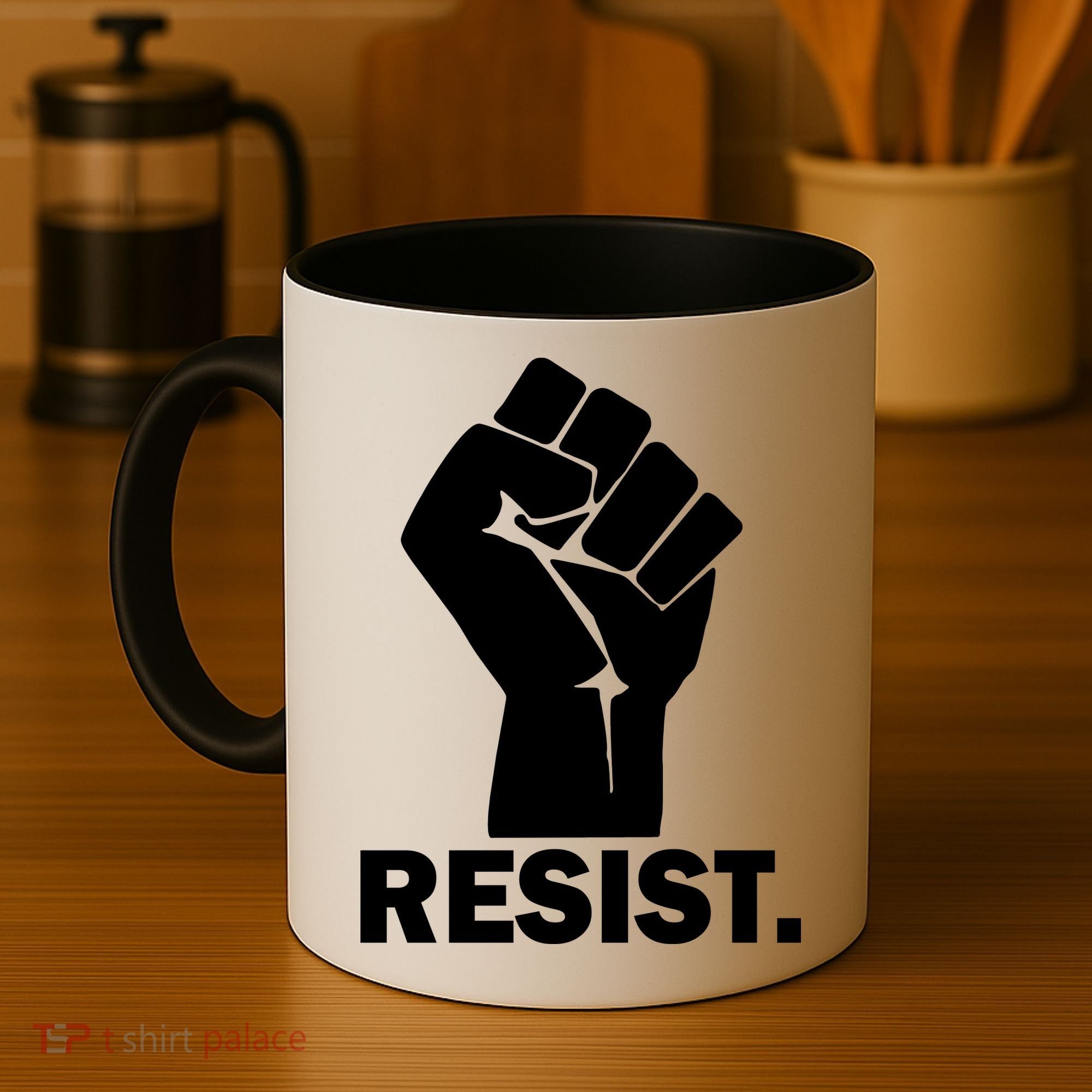 Resist Fist Logo Anti Trump Coffee Mug