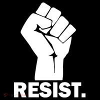 Resist Fist Logo Anti Trump Ornament thumb 1