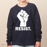 Resist Fist Logo Anti Trump Women's Sweatshirt thumb 0