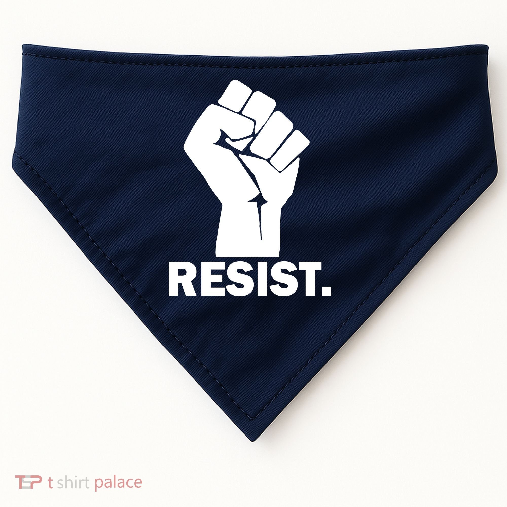 Resist Fist Logo Anti Trump USA-Made Doggie Bandana