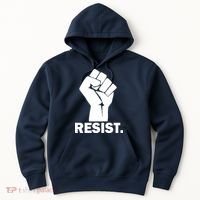 Resist Fist Logo Anti Trump Hoodie thumb 0