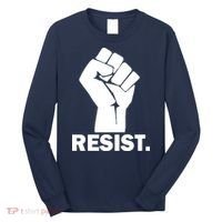 Resist Fist Logo Anti Trump Long Sleeve Shirt thumb 0