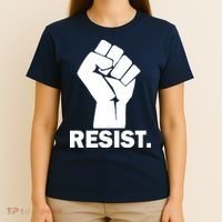 Resist Fist Logo Anti Trump T-Shirt thumb 4