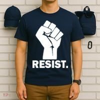 Resist Fist Logo Anti Trump T-Shirt thumb 6