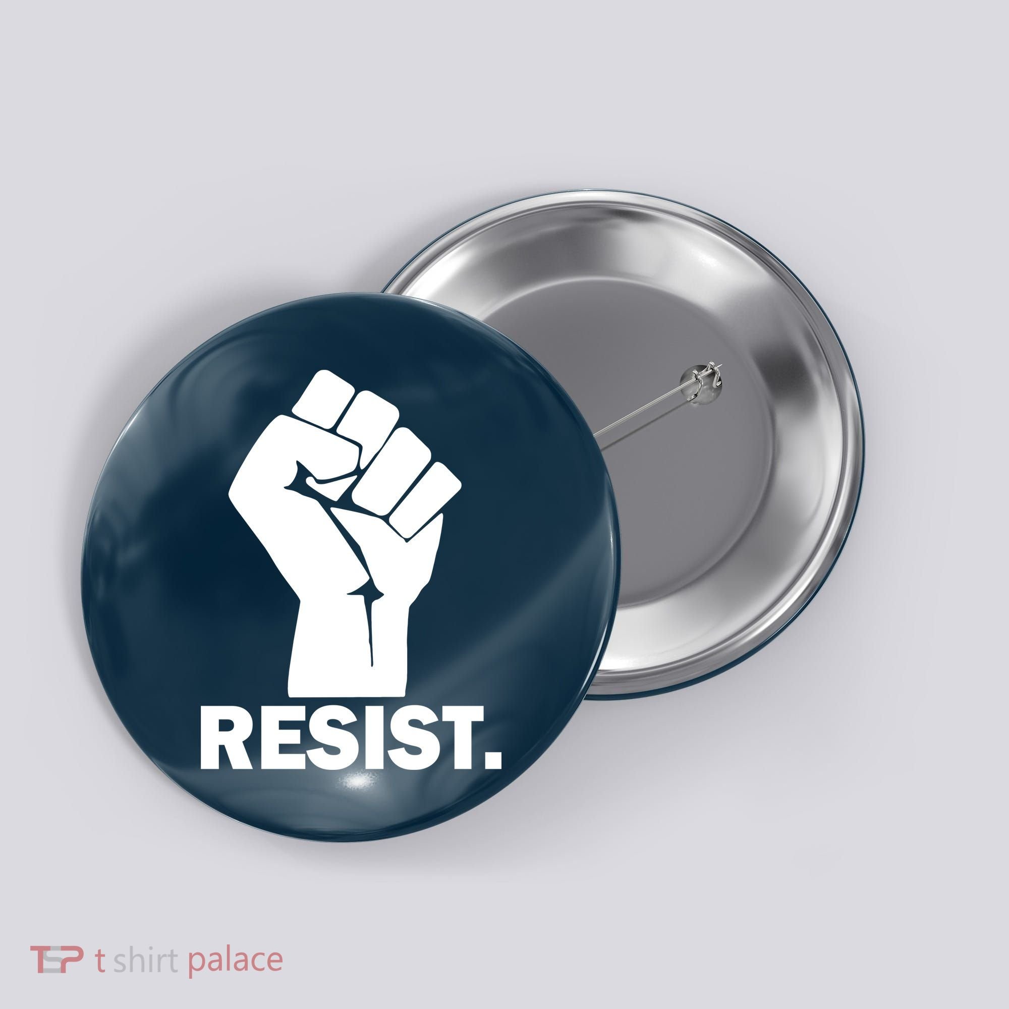 Resist Fist Logo Anti Trump Button