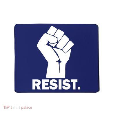 Resist Fist Logo Anti Trump Mousepad