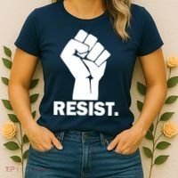 Resist Fist Logo Anti Trump Women's T-Shirt thumb 2