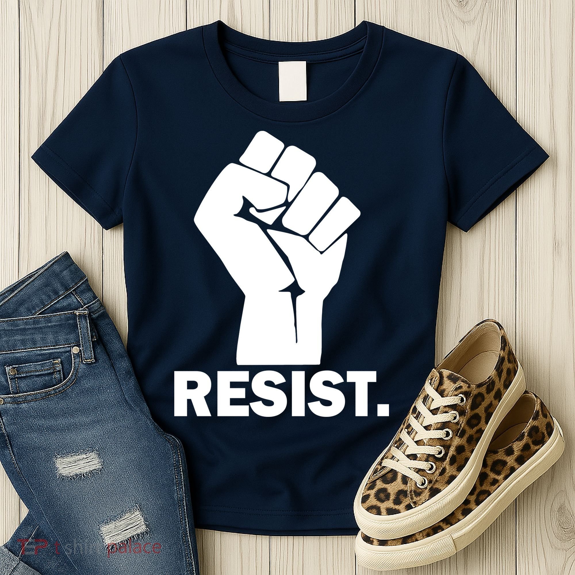 Resist Fist Logo Anti Trump Women's T-Shirt