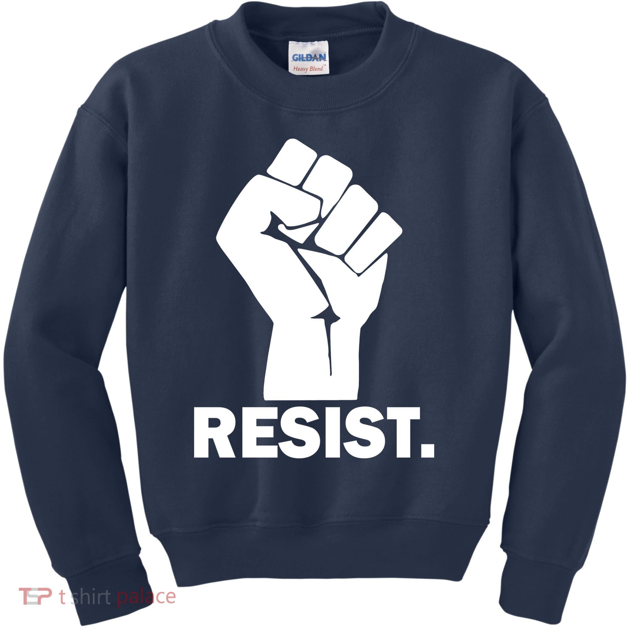 Resist Fist Logo Anti Trump Kids Sweatshirt