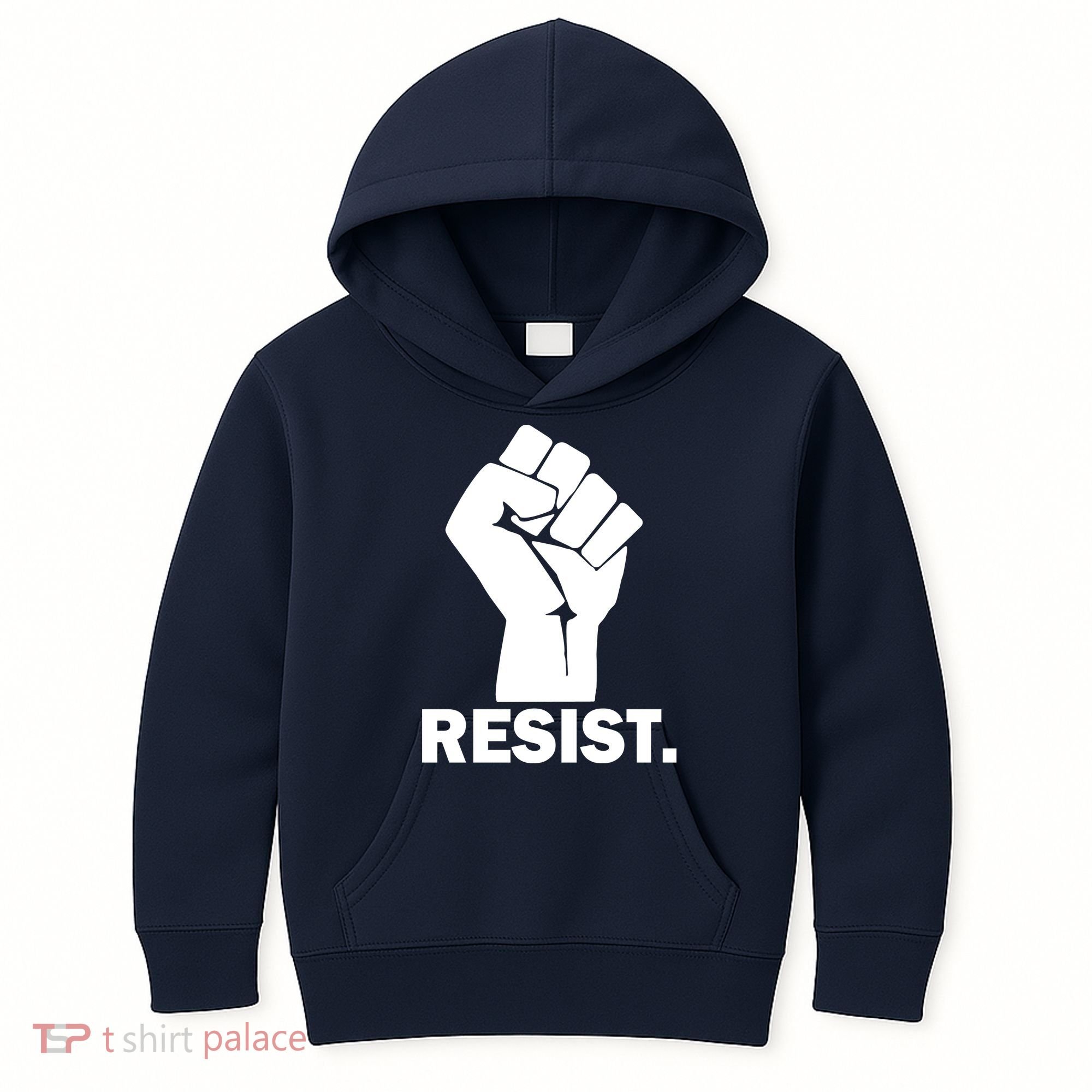 Resist Fist Logo Anti Trump Kids Hoodie