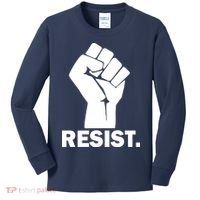 Resist Fist Logo Anti Trump Kids Long Sleeve Shirt thumb 0