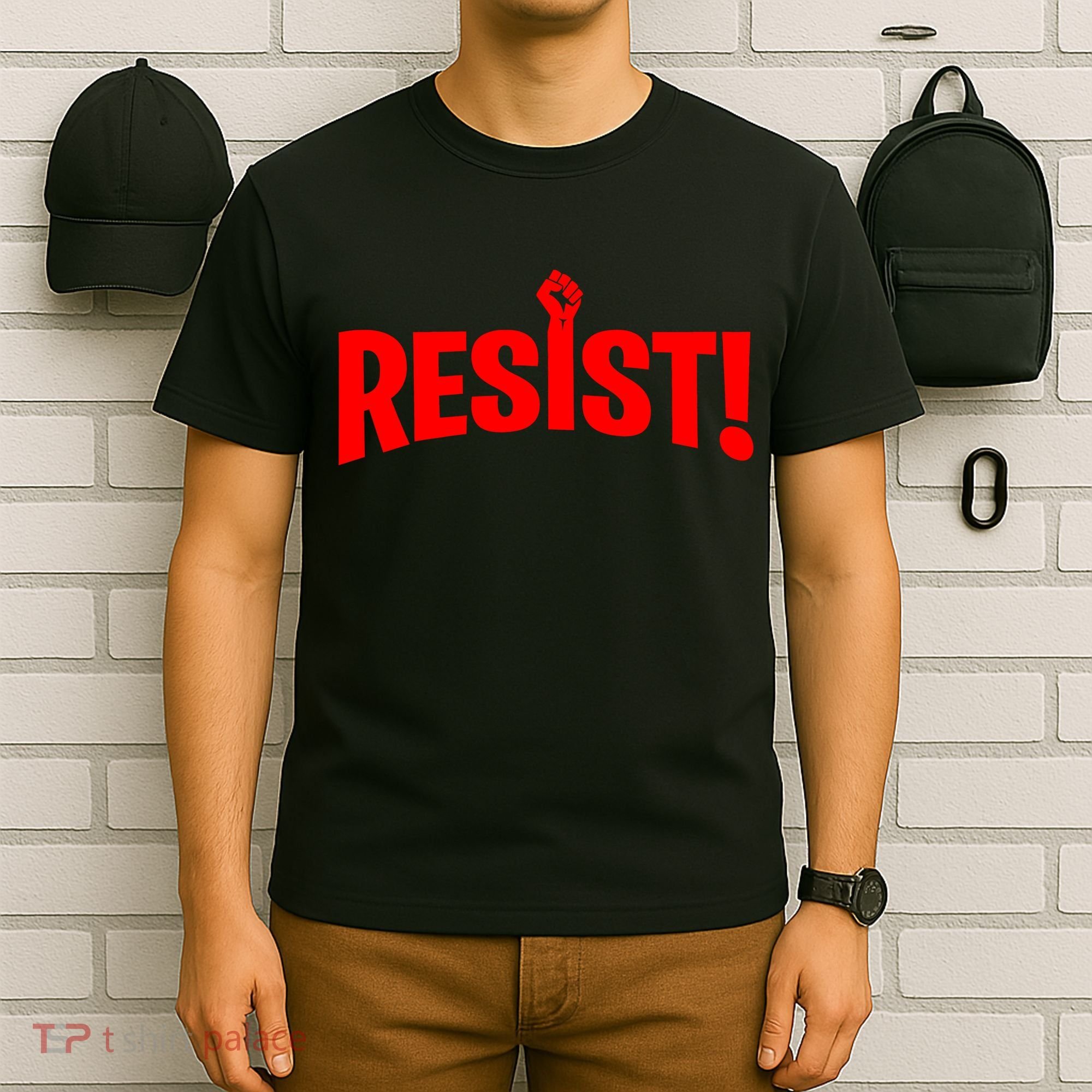Resist Fist Logo Anti Trump Resistance Revolution T-Shirt