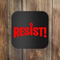 Resist Fist Logo Anti Trump Resistance Revolution Coaster thumb 0