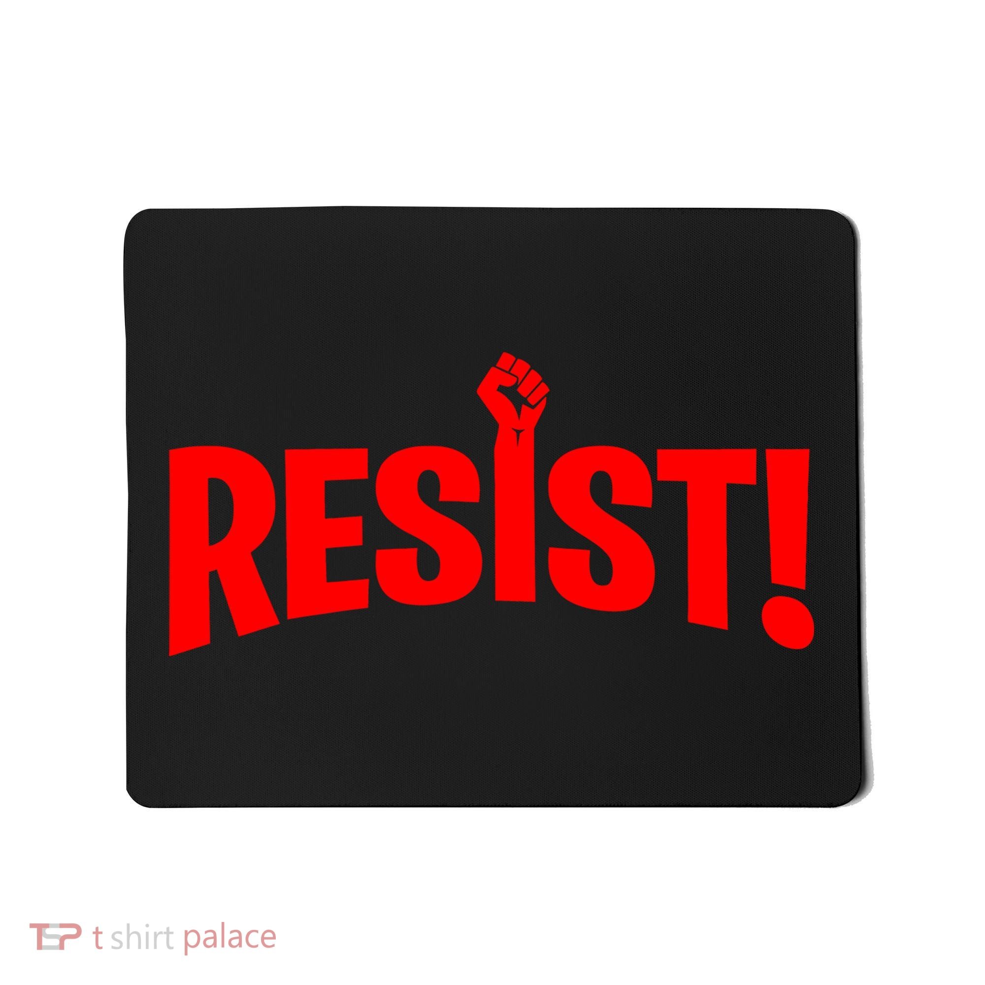 Resist Fist Logo Anti Trump Resistance Revolution Mousepad