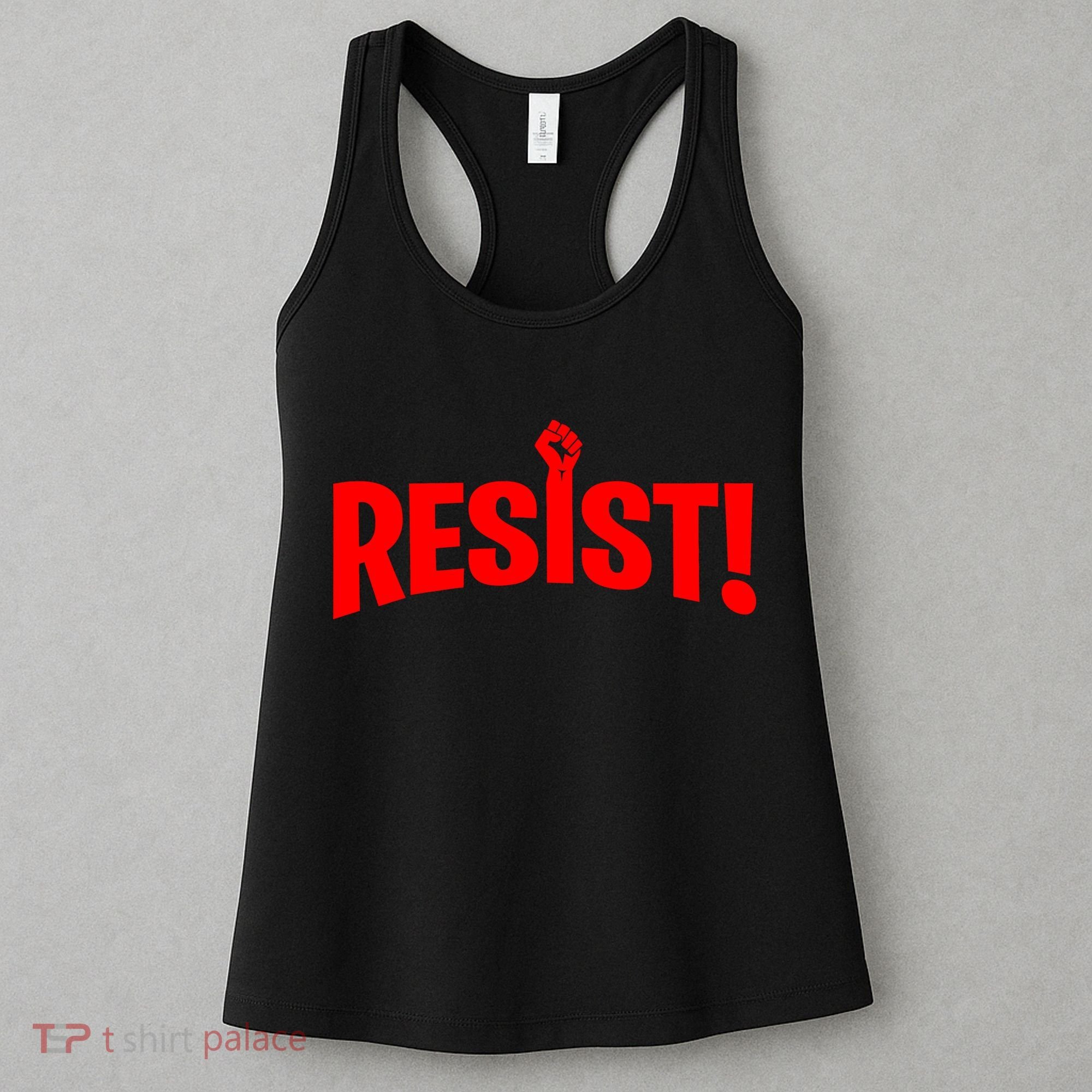 Resist Fist Logo Anti Trump Resistance Revolution Women's Tank Top