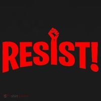 Resist Fist Logo Anti Trump Resistance Revolution Baby Bodysuit thumb 2