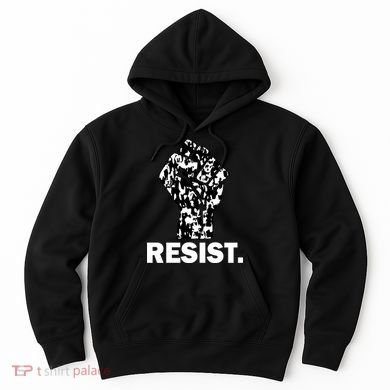 Resist Fist Pattern Hand Hoodie