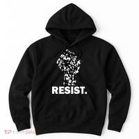 Resist Fist Pattern Hand Hoodie thumb 0