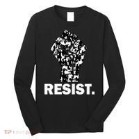 Resist Fist Pattern Hand Long Sleeve Shirt thumb 0
