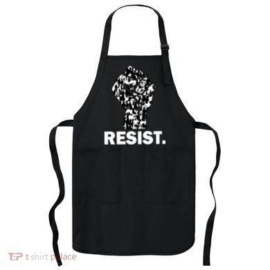 Resist Fist Pattern Hand Apron