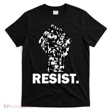 Resist Fist Pattern Hand T-Shirt
