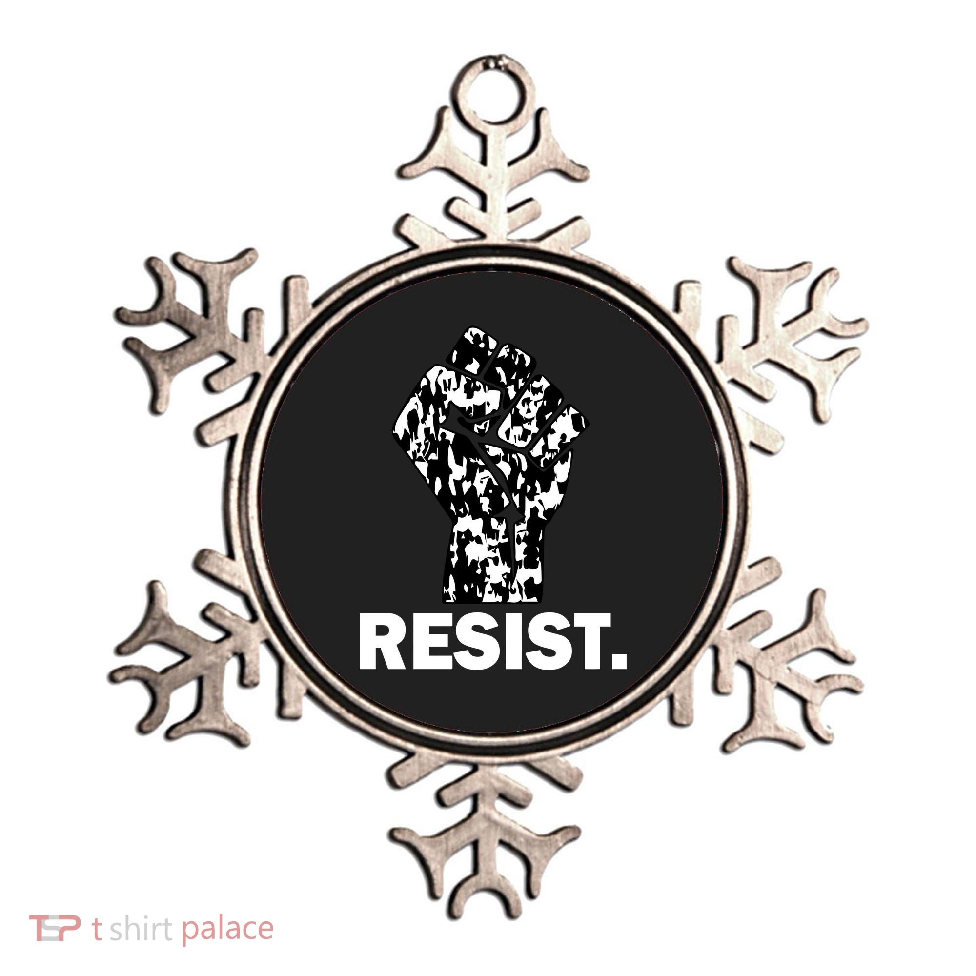 Resist Fist Pattern Hand Ornament