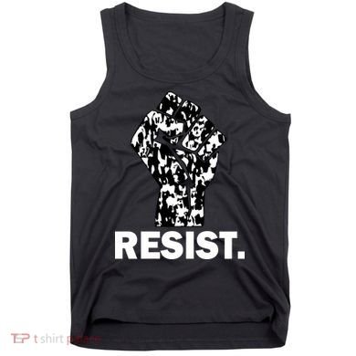 Resist Fist Pattern Hand Tank Top