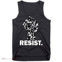 Resist Fist Pattern Hand Tank Top thumb 0
