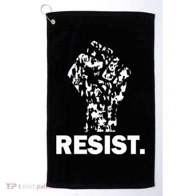 Resist Fist Pattern Hand Golf Towel