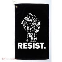 Resist Fist Pattern Hand Golf Towel thumb 0